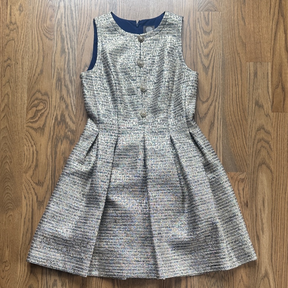 Vince Camuto Metallic Mini Cocktail Dress Women size 6